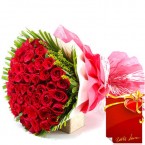send OrderDesigner 50 Red Roses Flower Bouquet Delivery