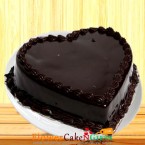 send OrderHeart Shape Chocolate Truffle Cake 500gms Delivery