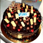 send 1kg special chocolate dripping cake delivery