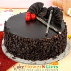 send Half Kg eggless Amusing Chocolate Chip Cake delivery
