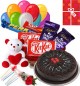 Chocolate Traffle Cake N Chocolate Teddy Balloons For Any Time