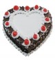 1Kg Eggless Heart Shaped Black Forest Cake