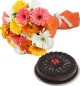 Eggless Chocolate Truffle Cake Half Kg N Gerberas Bouquet