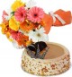 Eggless Butterscotch Cake Half Kg N Gerberas Bouquet