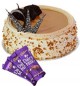 Eggless Butterscotch Cake 1Kg N Chocolate Gifts