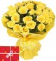 25 Yellow Roses Bouquet