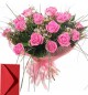 15 Pink Roses Bouquet