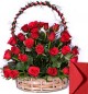 40 Red Roses Basket