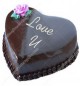 Heart Shape Chocolate Truffle Cake Half Kg