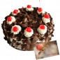 500gms Black Forest Cake n Card