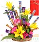 Lilies Roses Cadbury Dairy Milk 5 Star Perk Chocolates Bouquet 