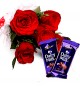 Chocolate n Roses Flower Bouquet