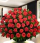 Red Roses Flower Basket