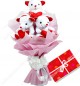 Cute Bouquet Of 3 Teddy Bear