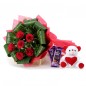 teddy silk chocolate bouquet