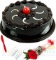 Half Kg Chocolate Cake Candle Greeting Card