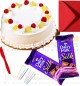 half kg pineapple cake 2pcs chocolate n card