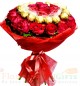 Red Roses Ferrero Rocher chocolate bouquet