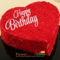 1Kg Heart Shaped Red Velvet Cake