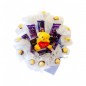 Cute Teddy And Chocolate bouquet
