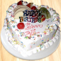 1kg Fruit Heart Cake