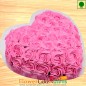 1Kg Eggless Roses Cake Heart Shape