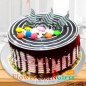 eggless half kg choco vanilla cake