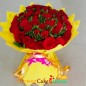 red roses bunch and greeting Card