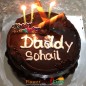 1kg chocolate truffle round shape cake