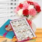 1kg kaju barfi sweet and mix carnation flower bouquet