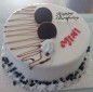 1kg oreo vanilla fresh cream round shape cake