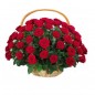 45 Red Roses Basket