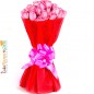 15 pink roses bouquet