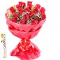 20 red roses bouquet