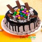half kg eggless kit kat gems chocolate cake