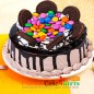 half kg eggless gems oreo chocolate cake