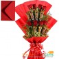 roses n five star chocolate bouquet
