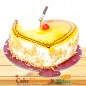half kg heart shape butterscotch cake