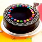 half kg gems chocolate truffle cake