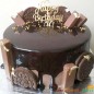 1kg eggless intenso oreo five star chocolate cake