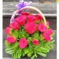 20 Red Roses Basket
