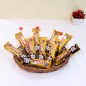 10 Five Star Chocolate Basket Arrangement each 12.gms