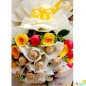 16 ferrero rocher and 16 roses bouquet