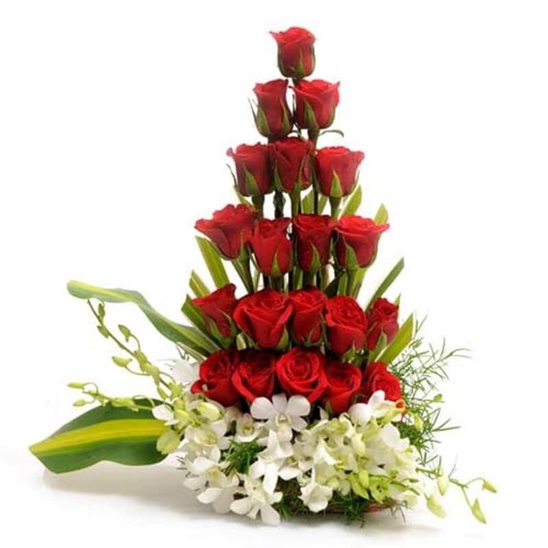Orchid and Roses Bouquet