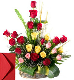 25 Mix Roses Bouquet