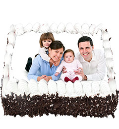 1Kg Eggless Black Forest Photo Cake