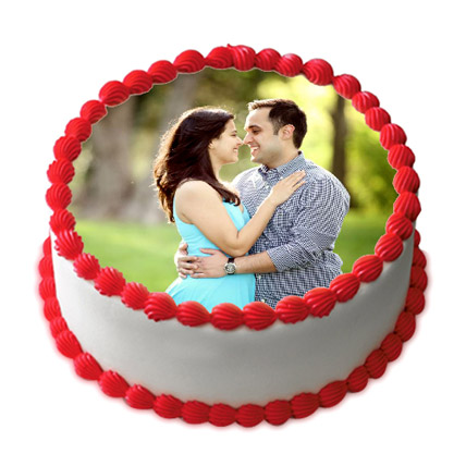 2Kg Eggless Vanilla Photo Cake