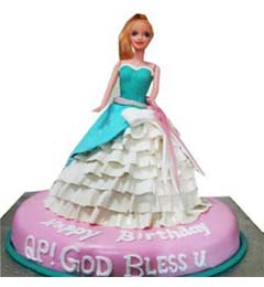 Barbie Doll Cake