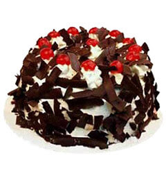 Half Kg Just Baked Black Forest Eggless Cake