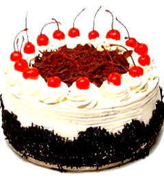 1Kg Fresh Black Forest Eggless Cake